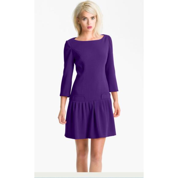 Eliza J Drop Waist Dress - Purple - Size 16NWT